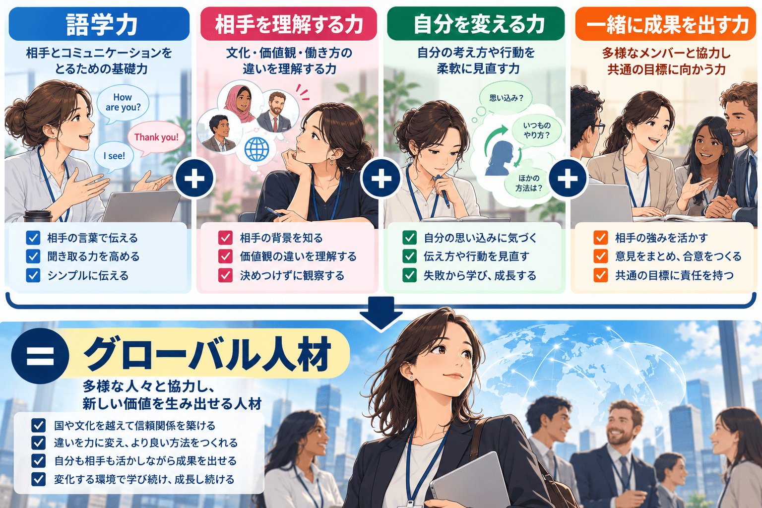 グローバル人材に語学力だけでは足りない理由